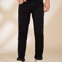 Being Human Black Blended Slim Fit Solid Jeans-image-31