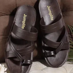 JUMPLITE Men Solid Regular Casual One Toe Flats-image-98