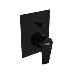 Hindware Element 1 Way Diverter Brass Chrome Finish Black, F360015GRT-image-73