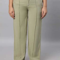 Aurelia Green Mid Rise Trousers-image-13