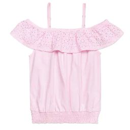 H by Hamleys Kids Pink Self Design Top-image-93