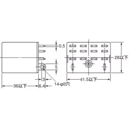Omron Bi-Power Relay AC 200/220 V Plug-in terminal, LY4 AC200/220-picture-25