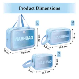 NFI essentials Set Of 3 Makeup Pouch image 4