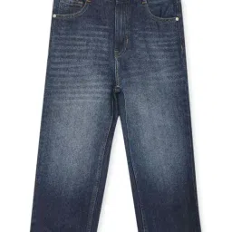 Cantabil Kids Mercerised Blue Cotton Regular Fit Jeans-image-13