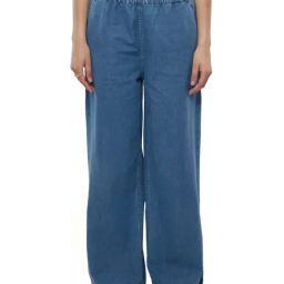 The Souled Store Blue Relaxed Fit Mid Rise Pants-image-19