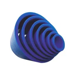 Biohall 11-57 mm Bottom Dia. Blue Color Silicone Rubber Crucible Sleeve, BLS.RUB.85/B (Set of 7)-32