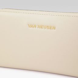 Van Heusen Women Brand Logo Embossed Zip Around Wallet with Wrist Loop image 3