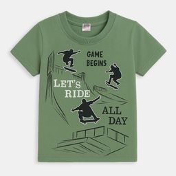 Here&Now X Game Begins Boys Printed Rapid-Dry Pure Cotton T-shirt-picture-12