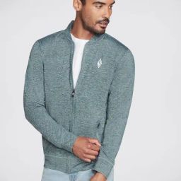 Skechers Green Regular Fit Sports Jacket-image-87