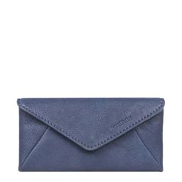 Hidesign Hipsters Yoga W5 Blue Solid Envelope Wallet for Women-11