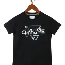 Monte Carlo Kids Black Graphic Print T-Shirt-image-69