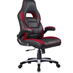 Caddy MISG2 Grey & Red PU Leatherette Office Chair-image-39