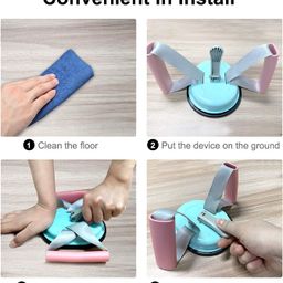 Aatmnivedi Smart Upgraded Sit Up Bar | Adjustable Sit Up Assistant Device | Portable Sit Up Foot Holder Self Suction Sit Up Aid for Home Exercise | ( Multicolor ) image 5