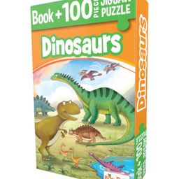 Popcorn Dinosaurs Jigsaw Puzzle Book - Multicolour-21