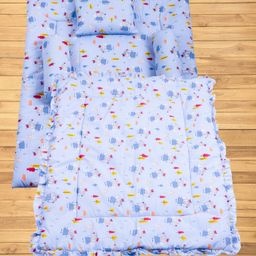 Mittenbooty Baby Quilt Bolster Bed Set Peppa Print-Blue-image-49