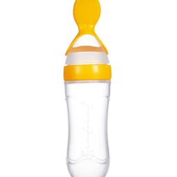 NeonateCare Squeeze Style Bottle Feeder With Dispensing Spoon Yellow - 90 ml - Multicolor ( color and design may vary)-25