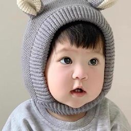 Ziory Horn Design Knitted Cap - Grey-picture-27