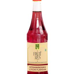 Dhampur Green Strawberry Litchi Mocktail Syrup 750ml-24
