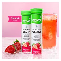 OZiva Bioactive Gluta with L-Glutathione to Reduce Skin Cellular Damage & Pigmentation  (2 x 15 Tablets)-40