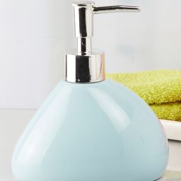 Kookee Ceramic Soap Dispenser handwash Pump for Bathroom, Set of 1, Blue (7972)-image-27