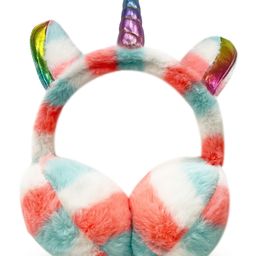 ZQBIEE Fur UnicornDetailed Winter Earmuffs - Peach-15