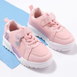 Cute Walk by Babyhug Velcro Closure Sneakers With Dino Print - Pink-image-20