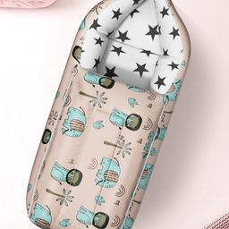 StarAndDaisy Essentials 3 in 1 Baby Sleeping Bag, Printed-Orange-picture-47