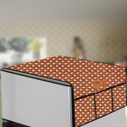 The Furnishing Tree Brown Printed Refrigerator Cover-image-70