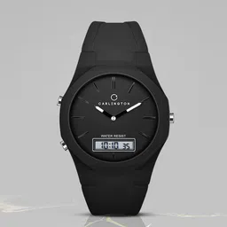 CARLINGTON Men Dial & Straps Analogue and Digital Multi Function Watch Endurance 9145 Black-image-63