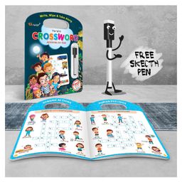gowoo Write, Wipe & take Along Fun With , Play with Mazes , Spot the Difference , Word Search , Crossword With Pen | Combo of 5 |Explorer's Delight Set image 4