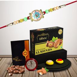 DeoDap 3 Pieces Rakhi Gift With Almonds And Coin-image-39