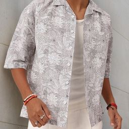 Kook N Keech Resort Vibe Floral Printed Relaxed Fit Shirt-image-66