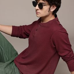 Roadster The Lifestyle Co. Round Neck Ribbed T-shirt-image-57