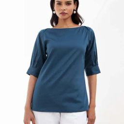 SALT Attire Teal Plain Top-picture-39