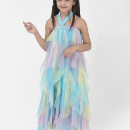 Eavan Kids Multicolor Solid Dress-picture-49