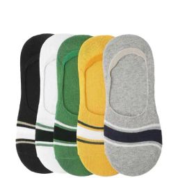Iconic Multicolor Cotton Textured Socks Pack of 5-picture-18