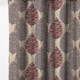 SPACES DRAPE STORY Elegent Grey & Pink Polyester 5 ft Window Curtain - Set of 2 image 2