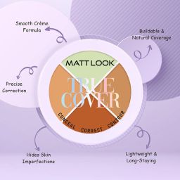 Matt Look True Cover Conceal, Correct & Contour Palette 04 Peanut Butter - 12 gm image 3