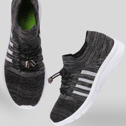 FAUSTO Men Grey & White Mesh Walking Shoes-image-23