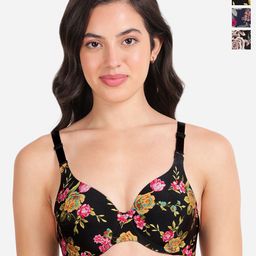 shyaway Pack Of 3 Floral Underwired Lightly Padded T-shirt Bras With All Day Comfort-image-86