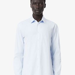 Lacoste Men Slim Fit Spread Collar Vertical Striped Cotton Casual Shirt-image-24