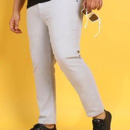 Instafab Plus Grey Regular fit Plus Size Jeans-picture-12