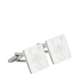 Alvaro Castagnino Silver Textured Cufflinks-image-58