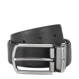 Tommy Hilfiger Shannon Black & Tan Leather Reversible Belt for Men-image-18