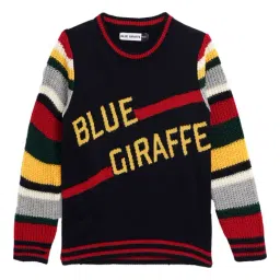 Blue Giraffe Kids Multicolor Graphic Print Sweater-image-45