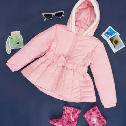 Pantaloons Junior Pink Regular Fit Full Sleeves Jacket-image-56
