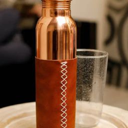 Home4U Jade Multicolor Copper Water Bottle (900 ml)-21