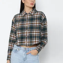 American Eagle Outfitters Multicolor Checks Shirt-image-44