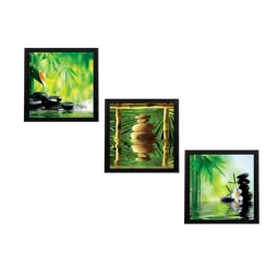 eCraftIndia Set Of 3 Stones and Owner Satin Matt Texture UV Art Painting-image-56