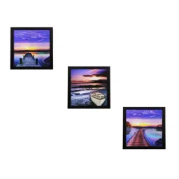 eCraftIndia Set of 3 Satin Matt Textured Art Painting-image-44